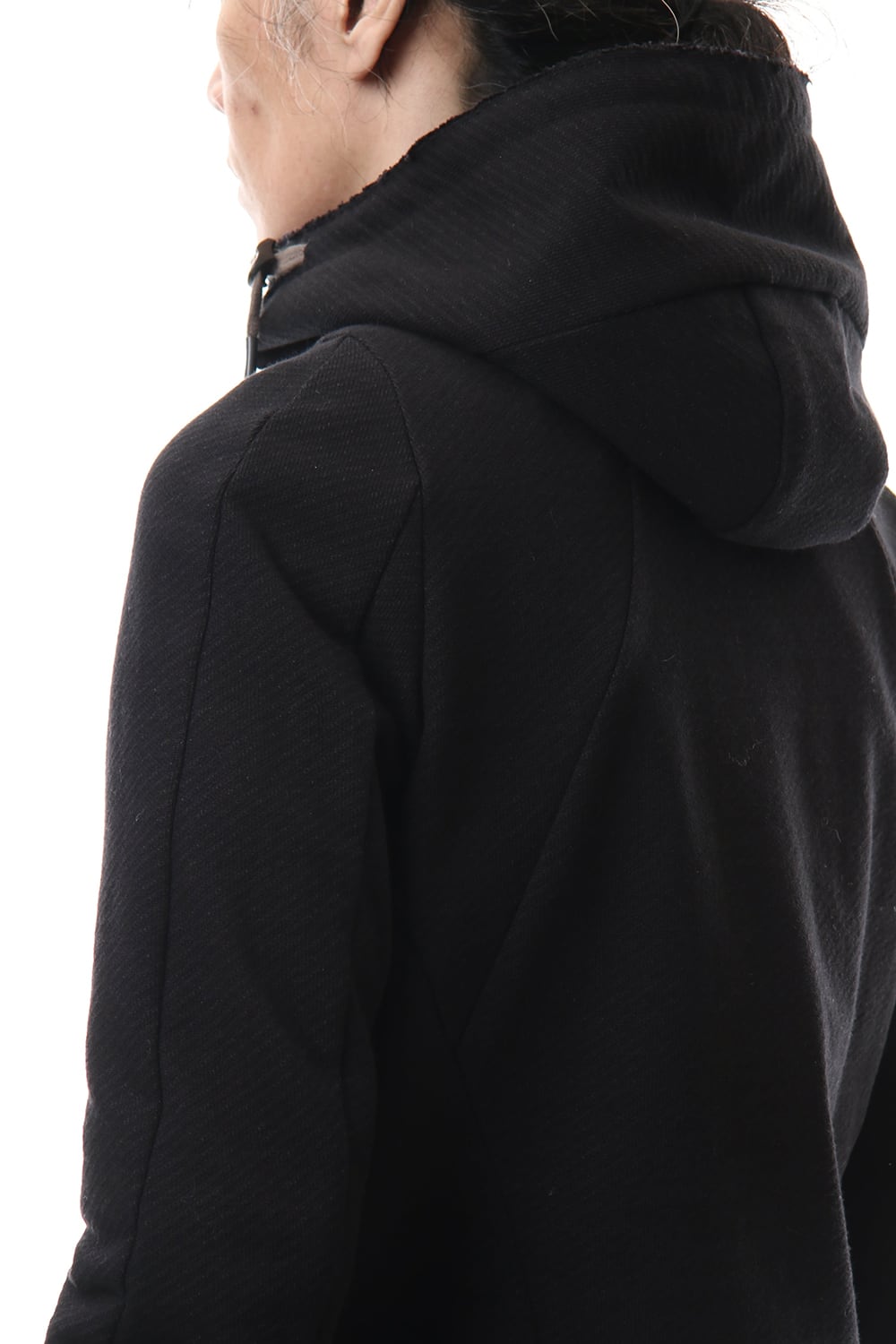 Heavy cotton jersey Hooded Jacket