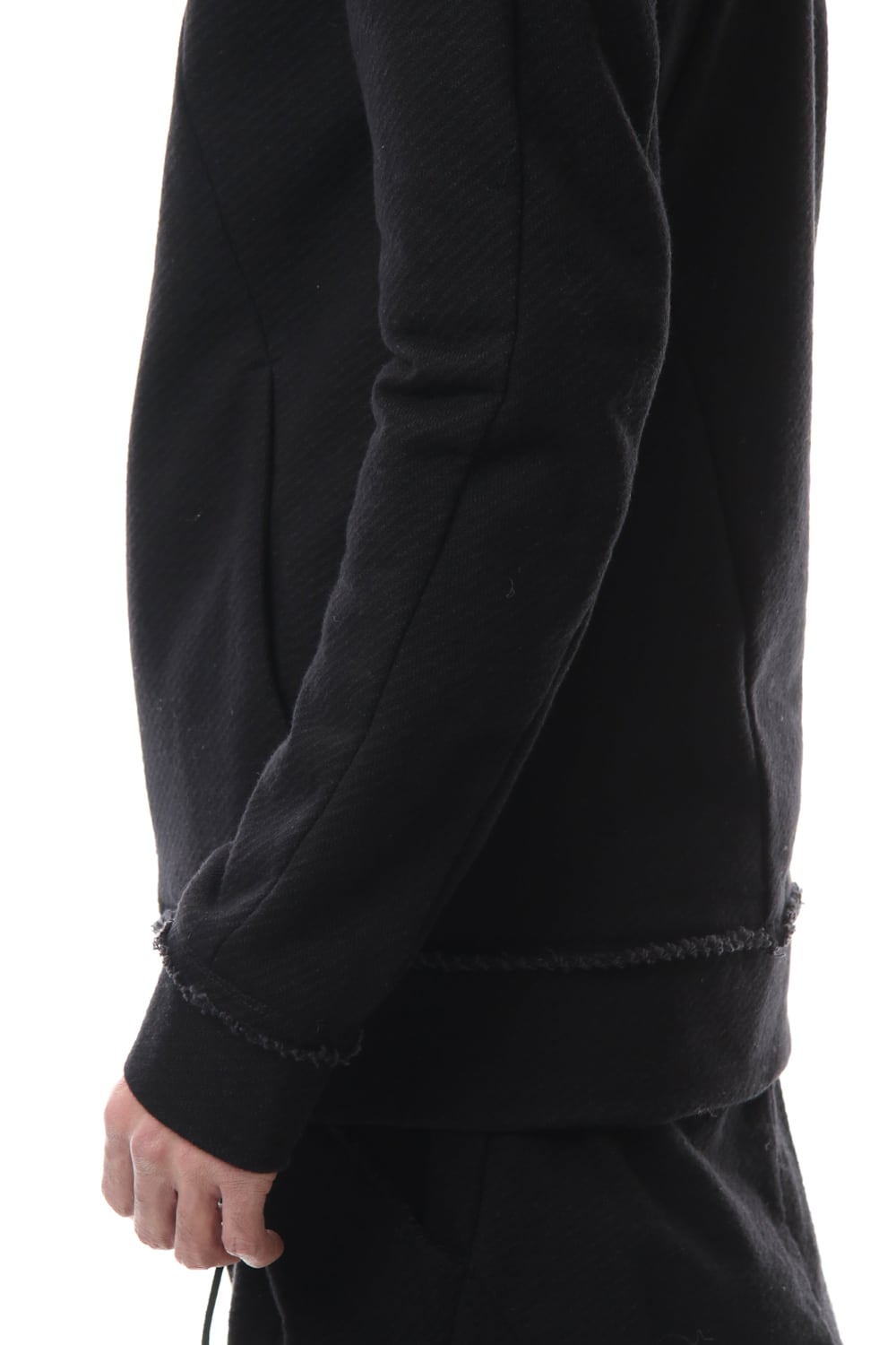 Heavy cotton jersey Hooded Jacket