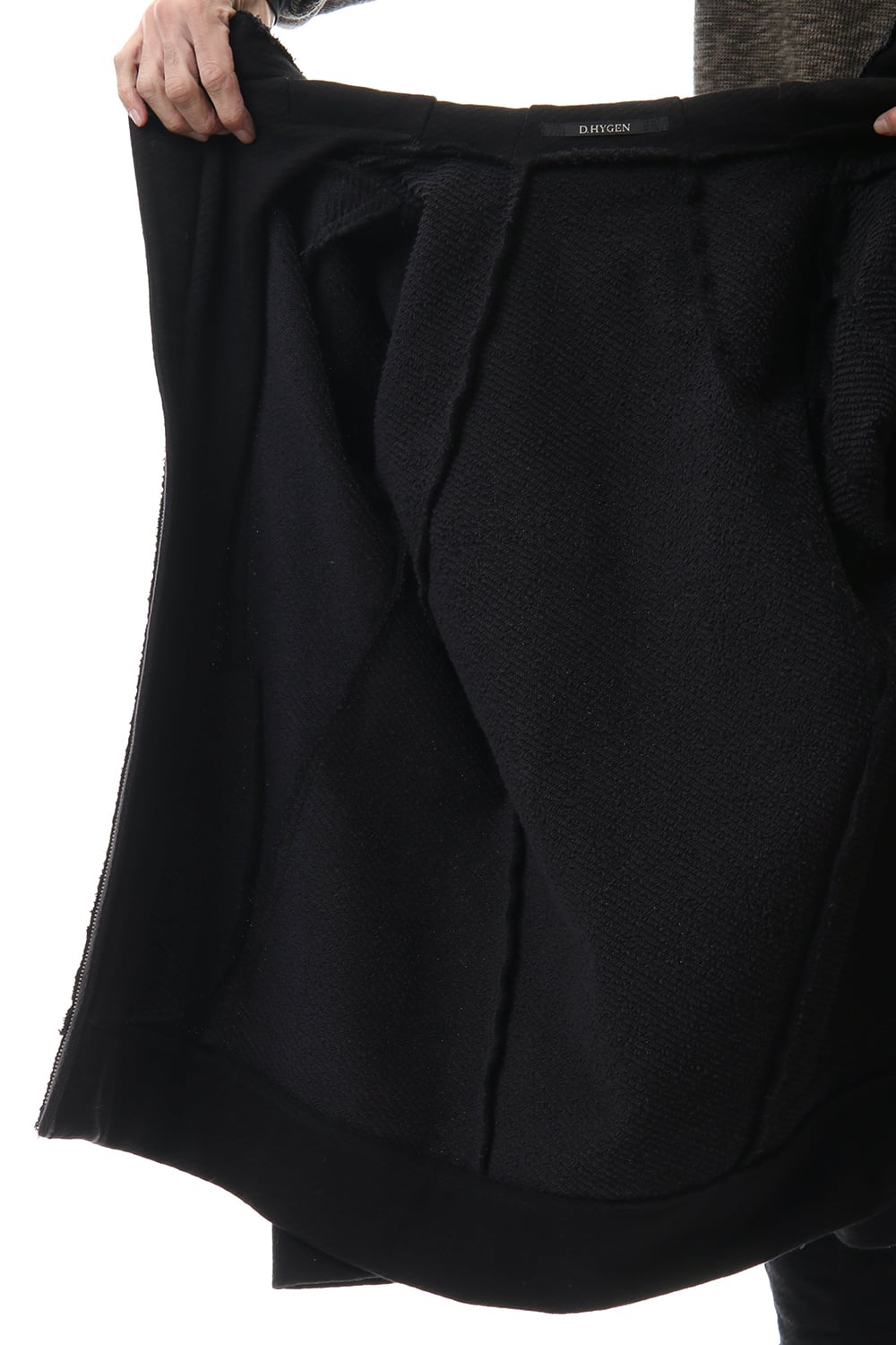 Heavy cotton jersey Hooded Jacket