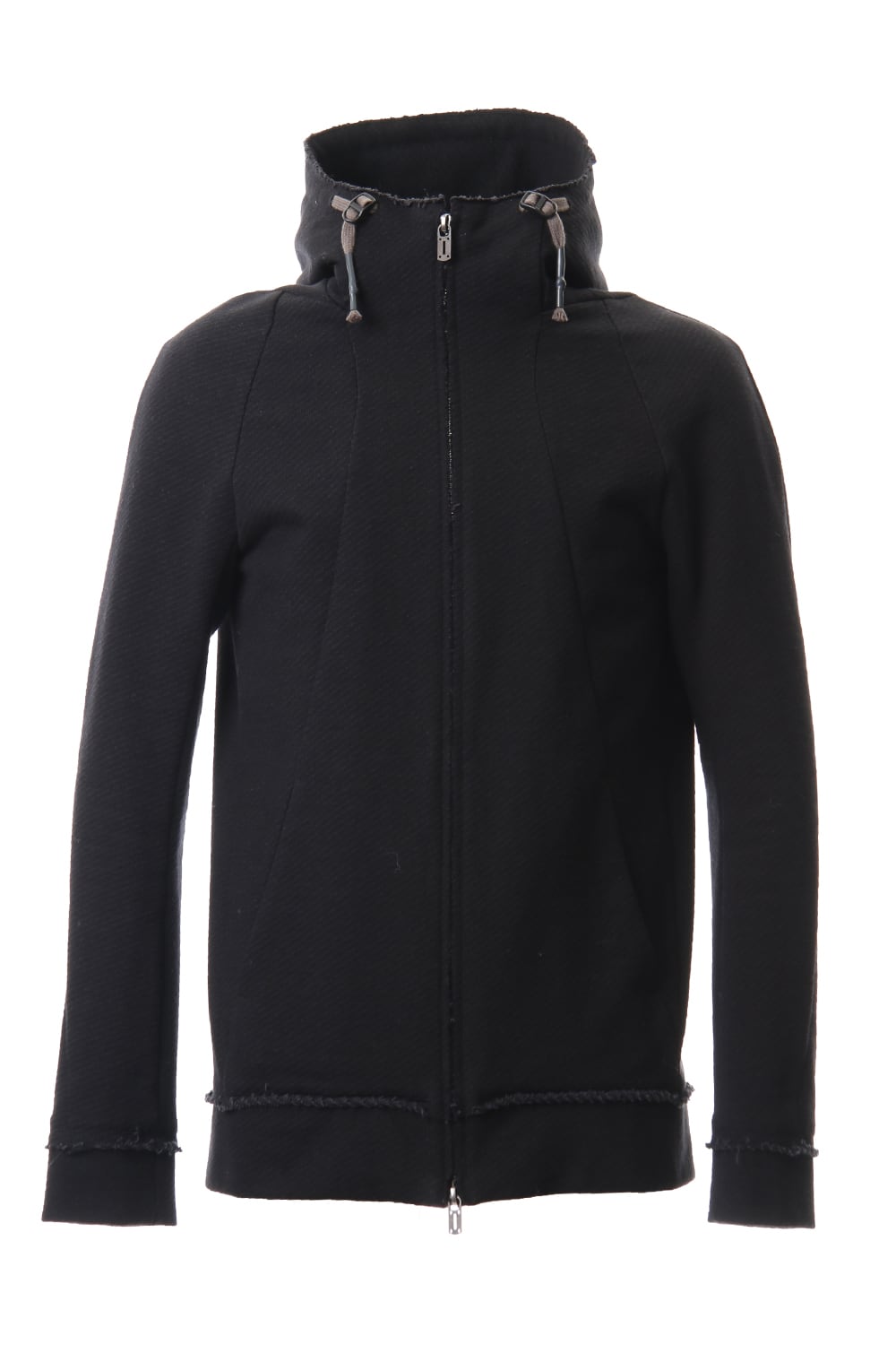Heavy cotton jersey Hooded Jacket