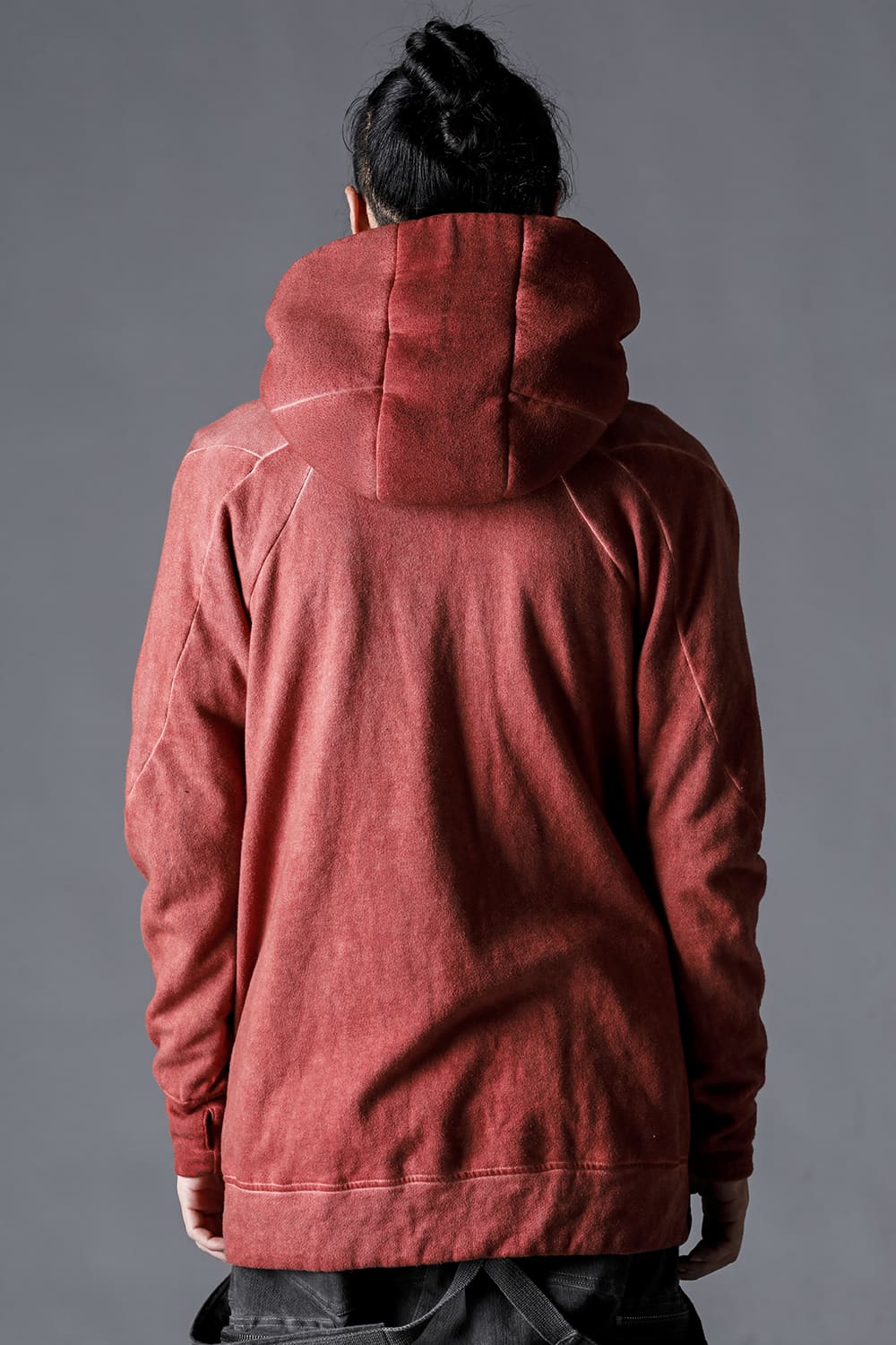 Untwisted Fleece-Lined Hooded Jacket Brick