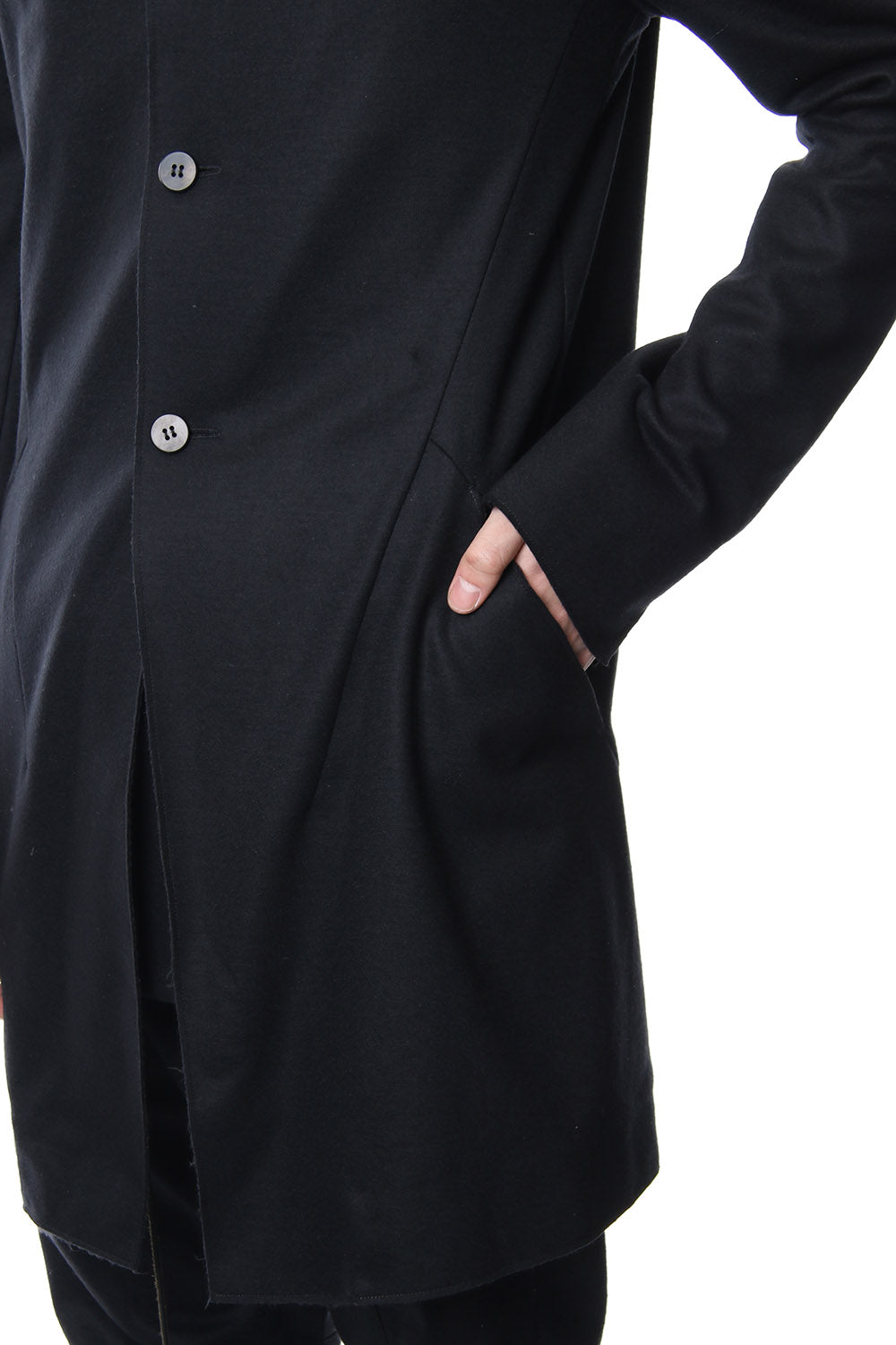 Super 100's wool smooth tailor long Cardigan