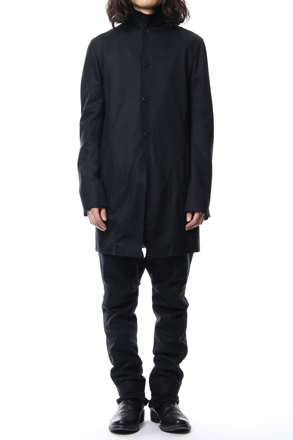 Super 100's wool smooth tailor long Cardigan