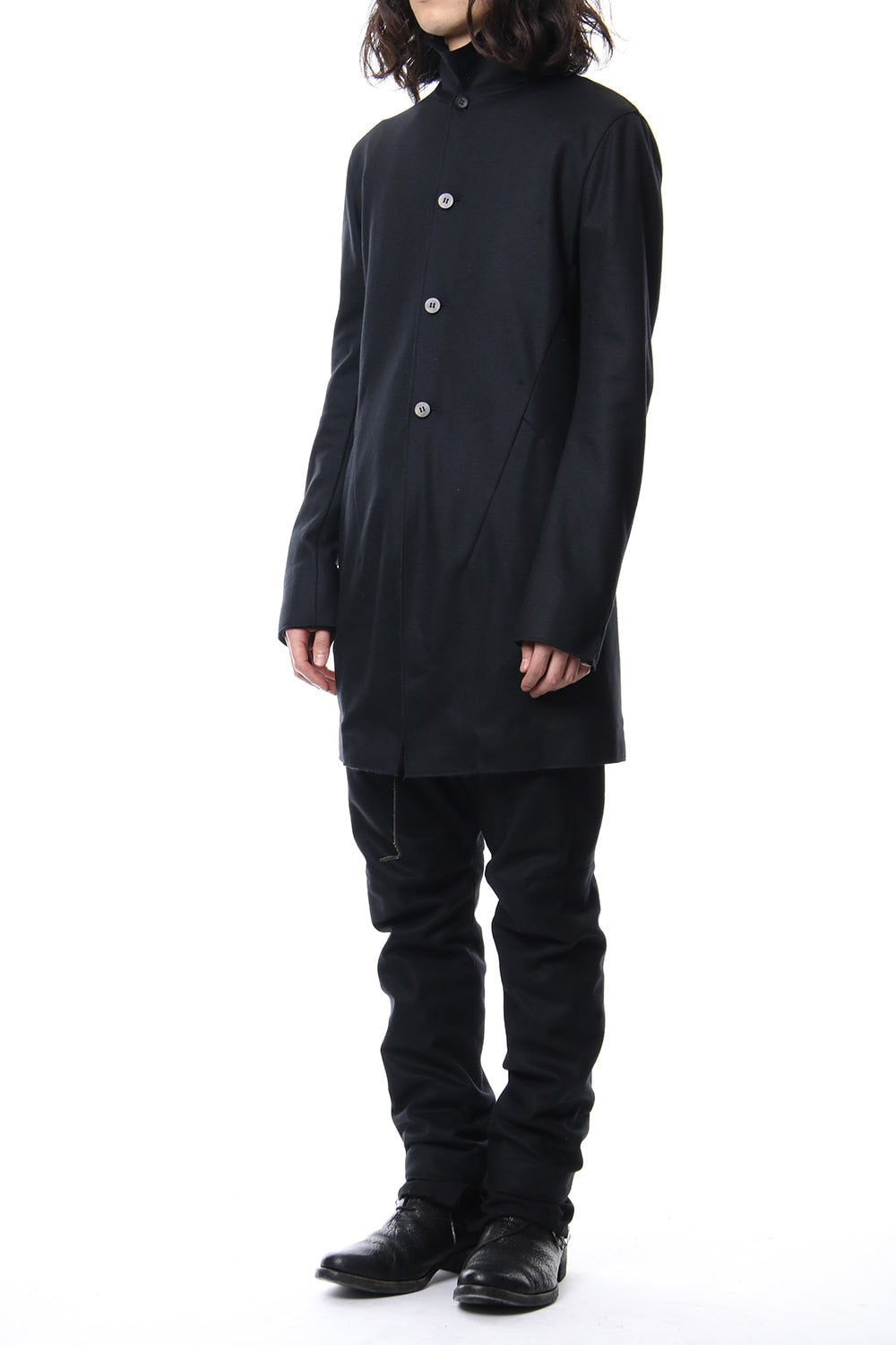 Super100S Wool smooth Drop Crotch Layered Pants