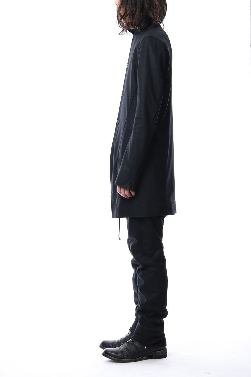 Super 100's wool smooth tailor long Cardigan