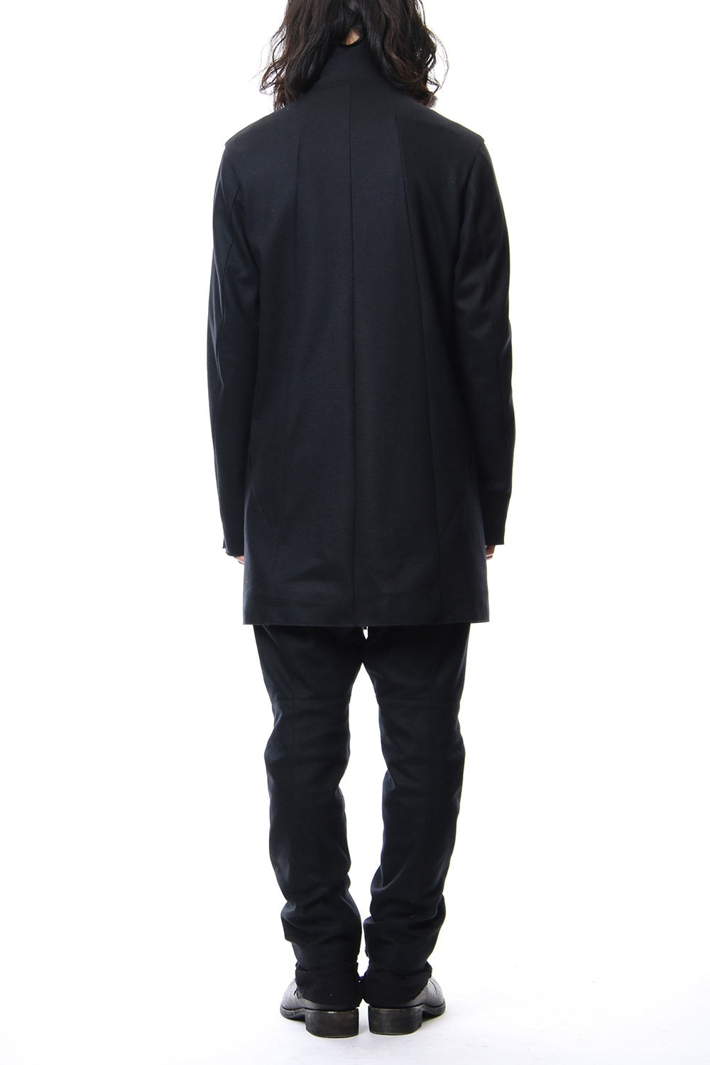 Super 100's wool smooth tailor long Cardigan