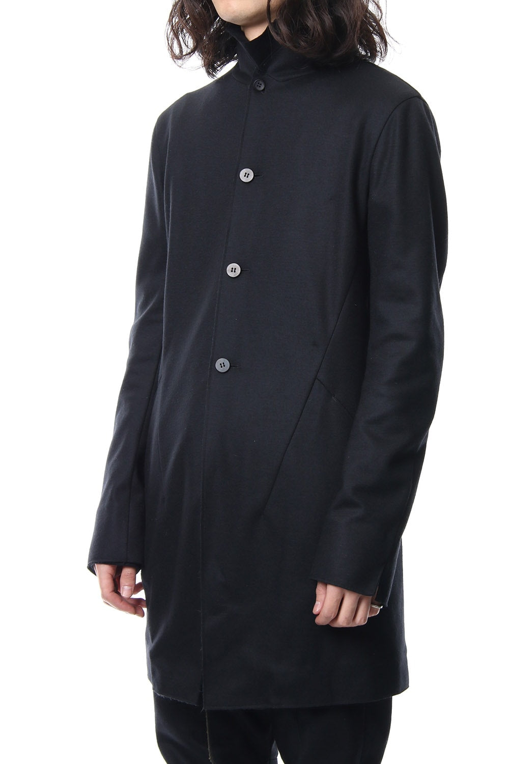 Super 100's wool smooth tailor long Cardigan