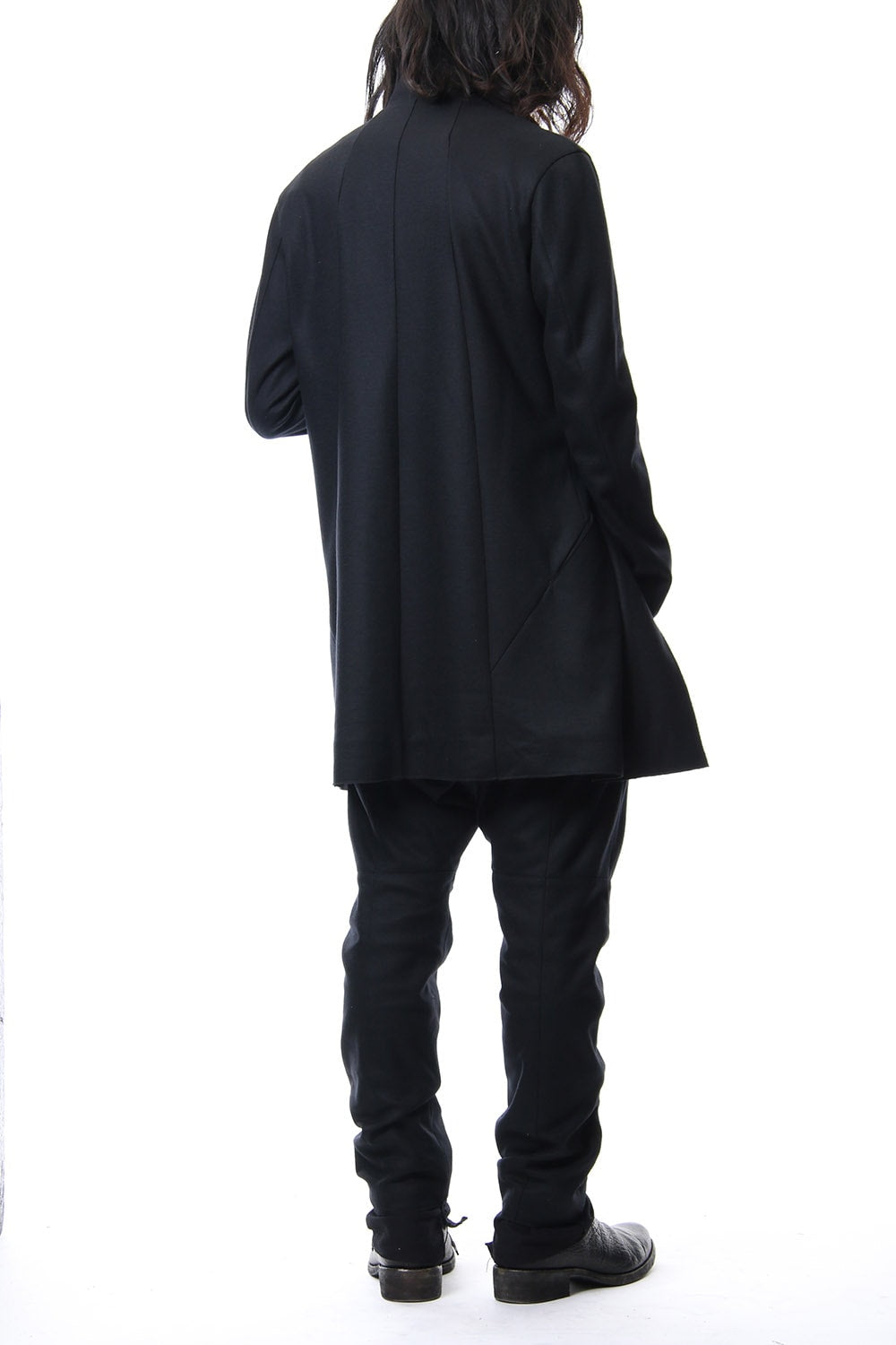 Super 100's wool smooth tailor long Cardigan