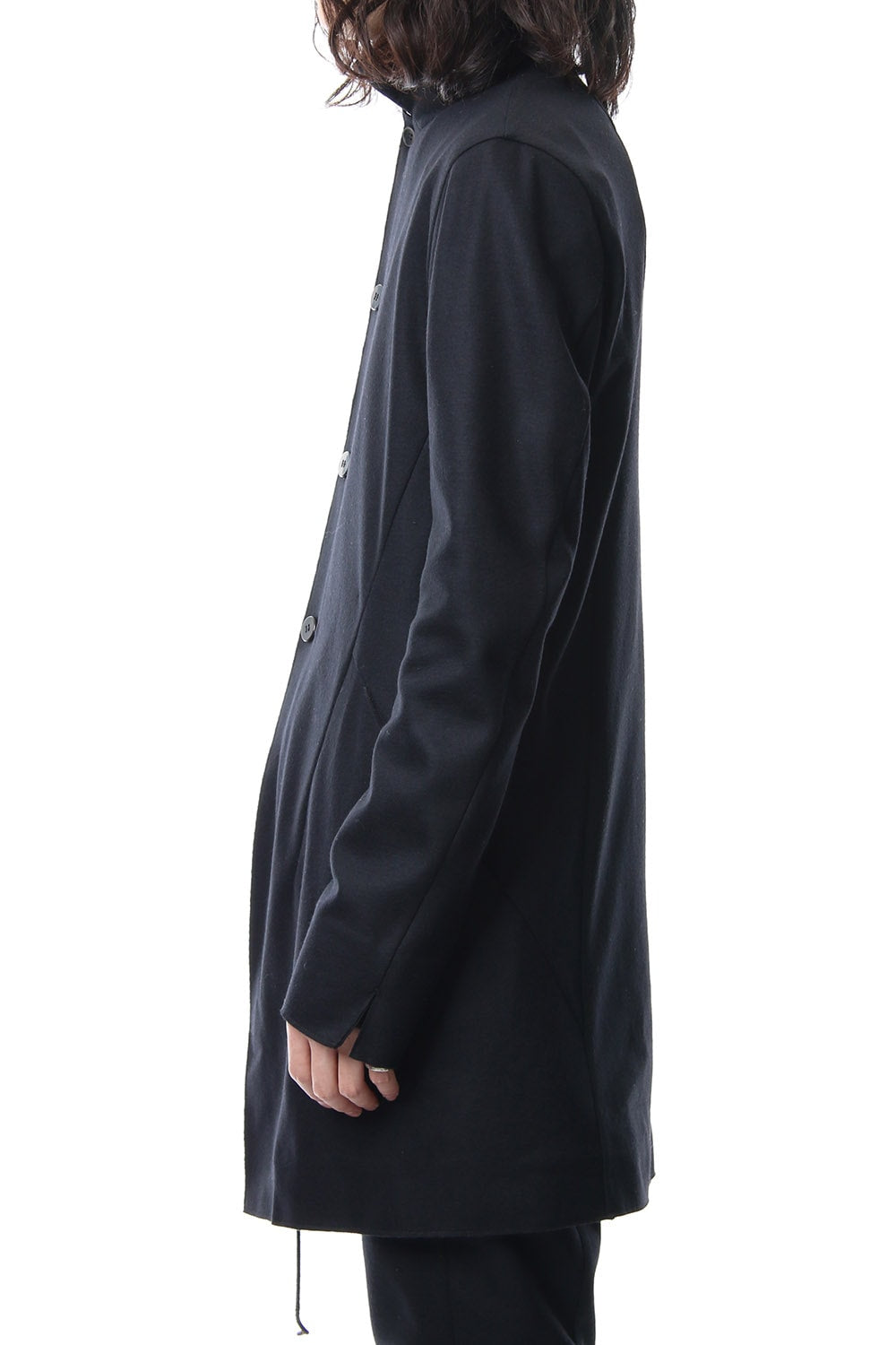 Super 100's wool smooth tailor long Cardigan