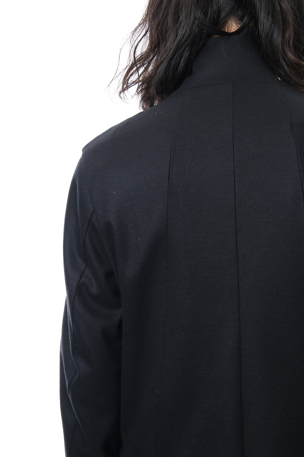 Super 100's wool smooth tailor long Cardigan