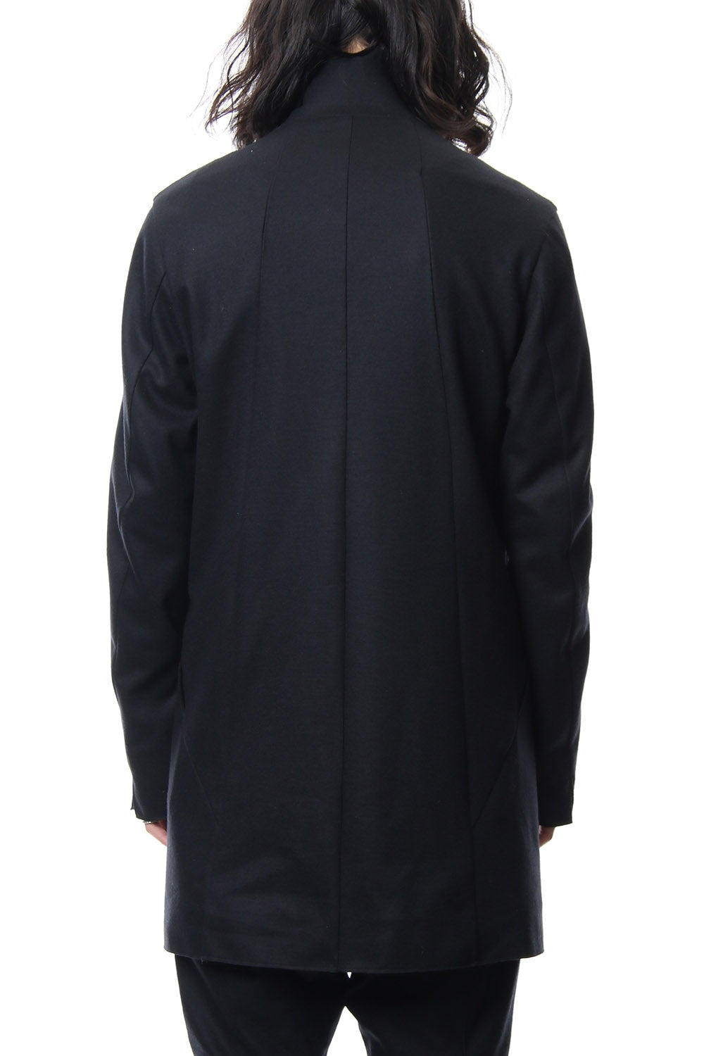 Super 100's wool smooth tailor long Cardigan