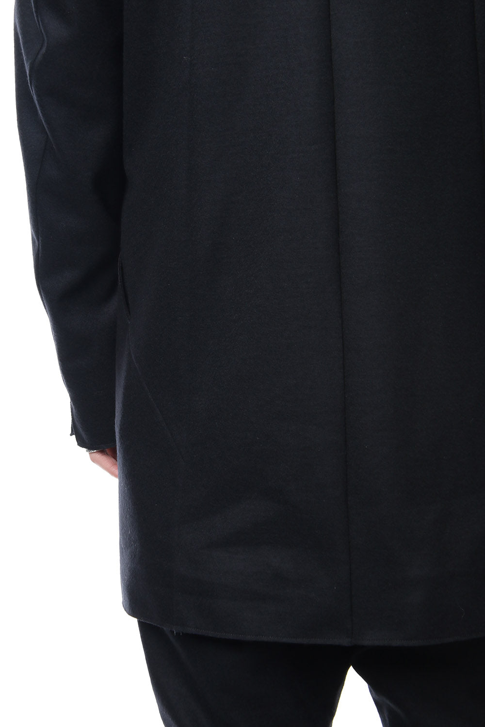 Super 100's wool smooth tailor long Cardigan