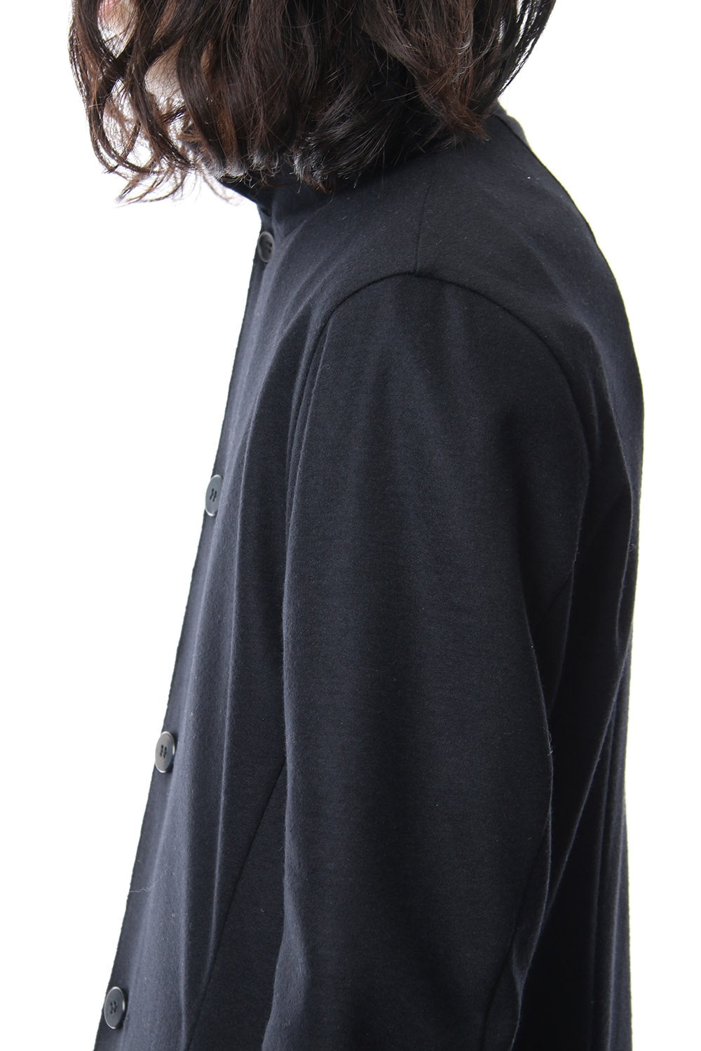 Super 100's wool smooth tailor long Cardigan