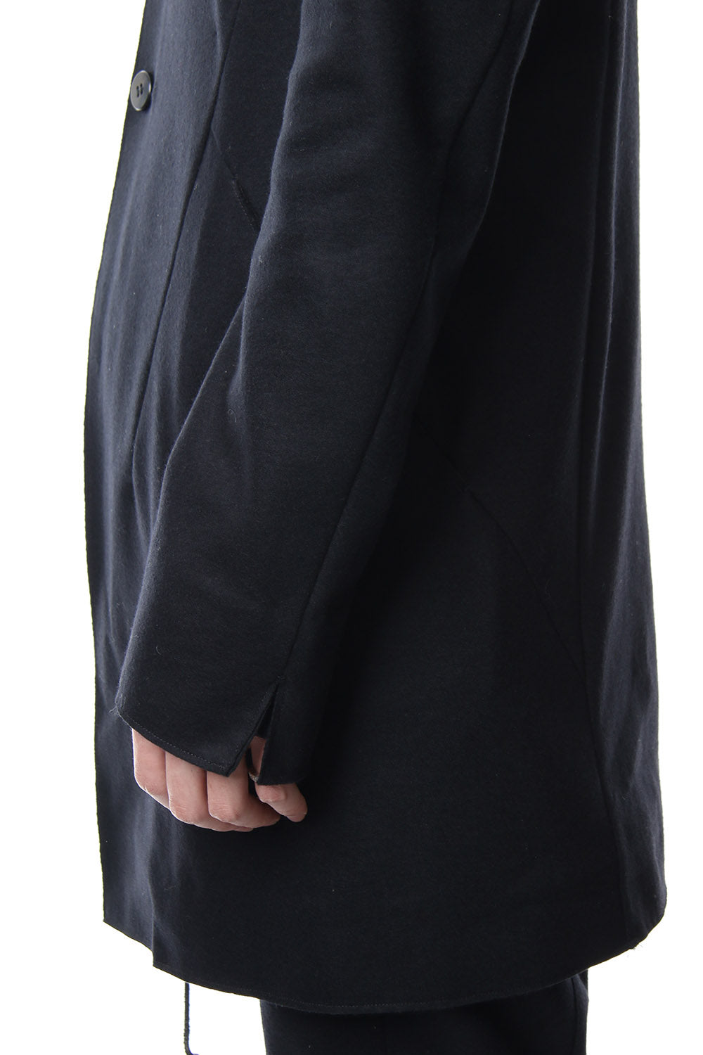 Super 100's wool smooth tailor long Cardigan