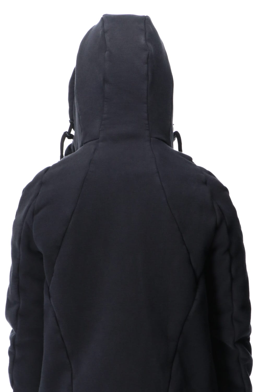 Hyper stretch Cotton jersey Hooded Jacket Black