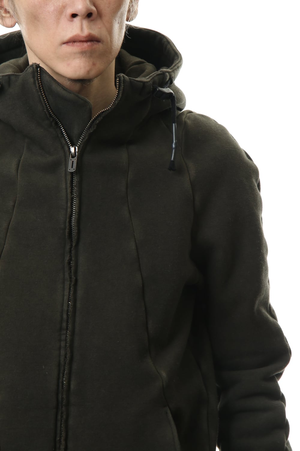 ハイパーストレッチ コットンジャージー フーデットジャケット	カーキ