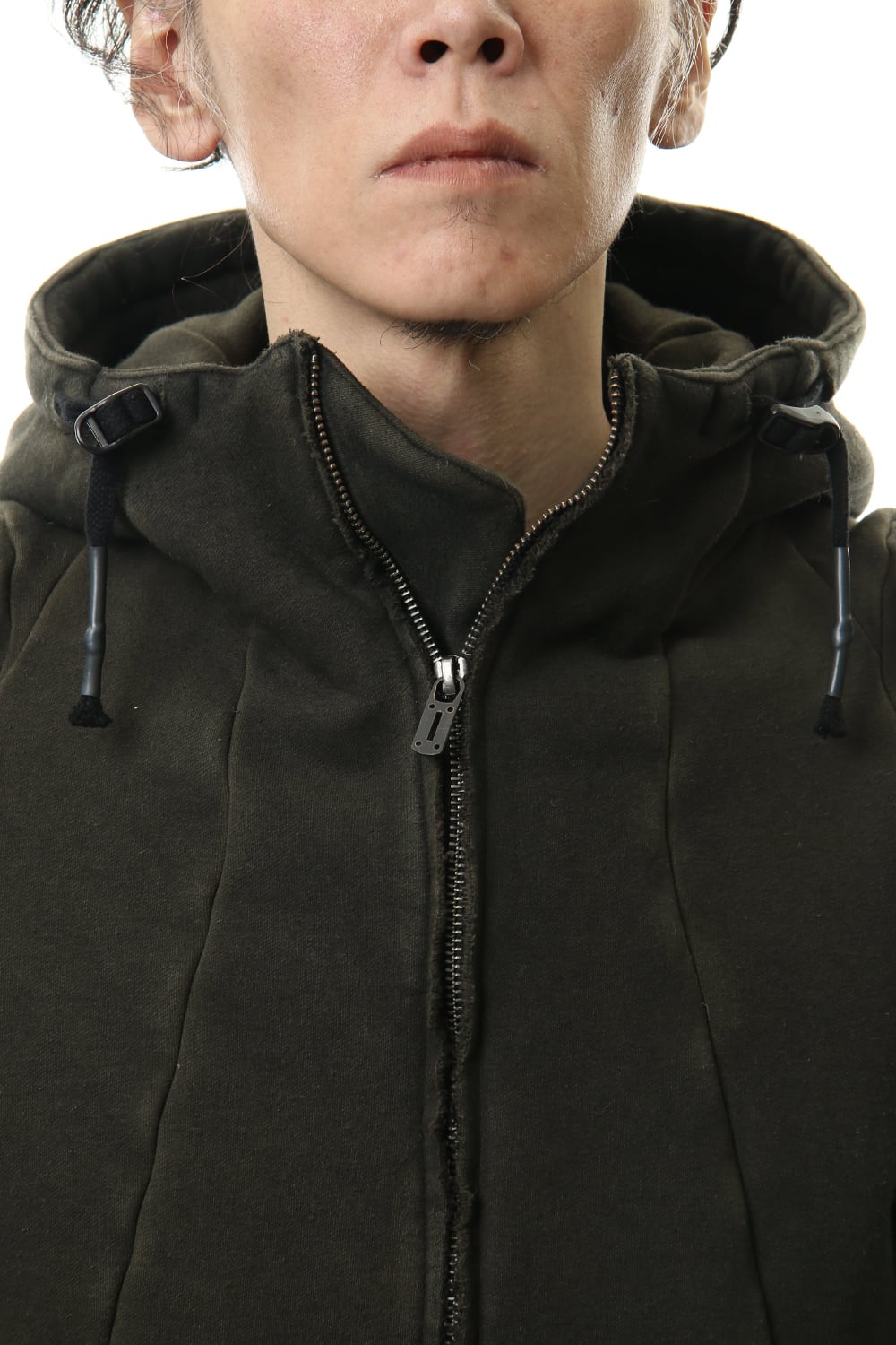 ハイパーストレッチ コットンジャージー フーデットジャケット	カーキ