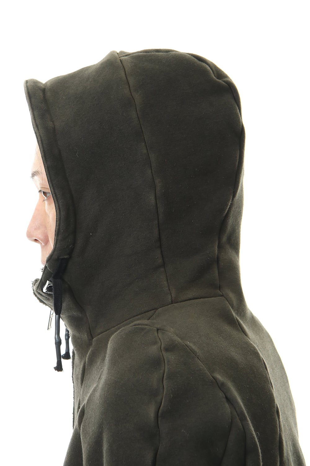 ハイパーストレッチ コットンジャージー フーデットジャケット	カーキ