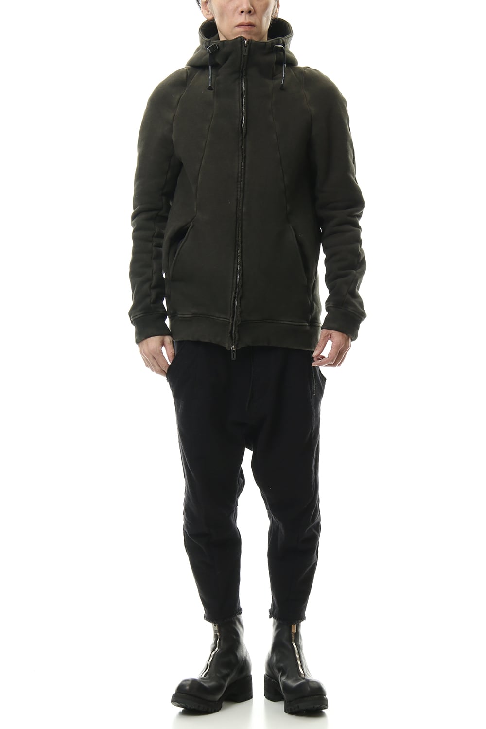 ハイパーストレッチ コットンジャージー フーデットジャケット	カーキ