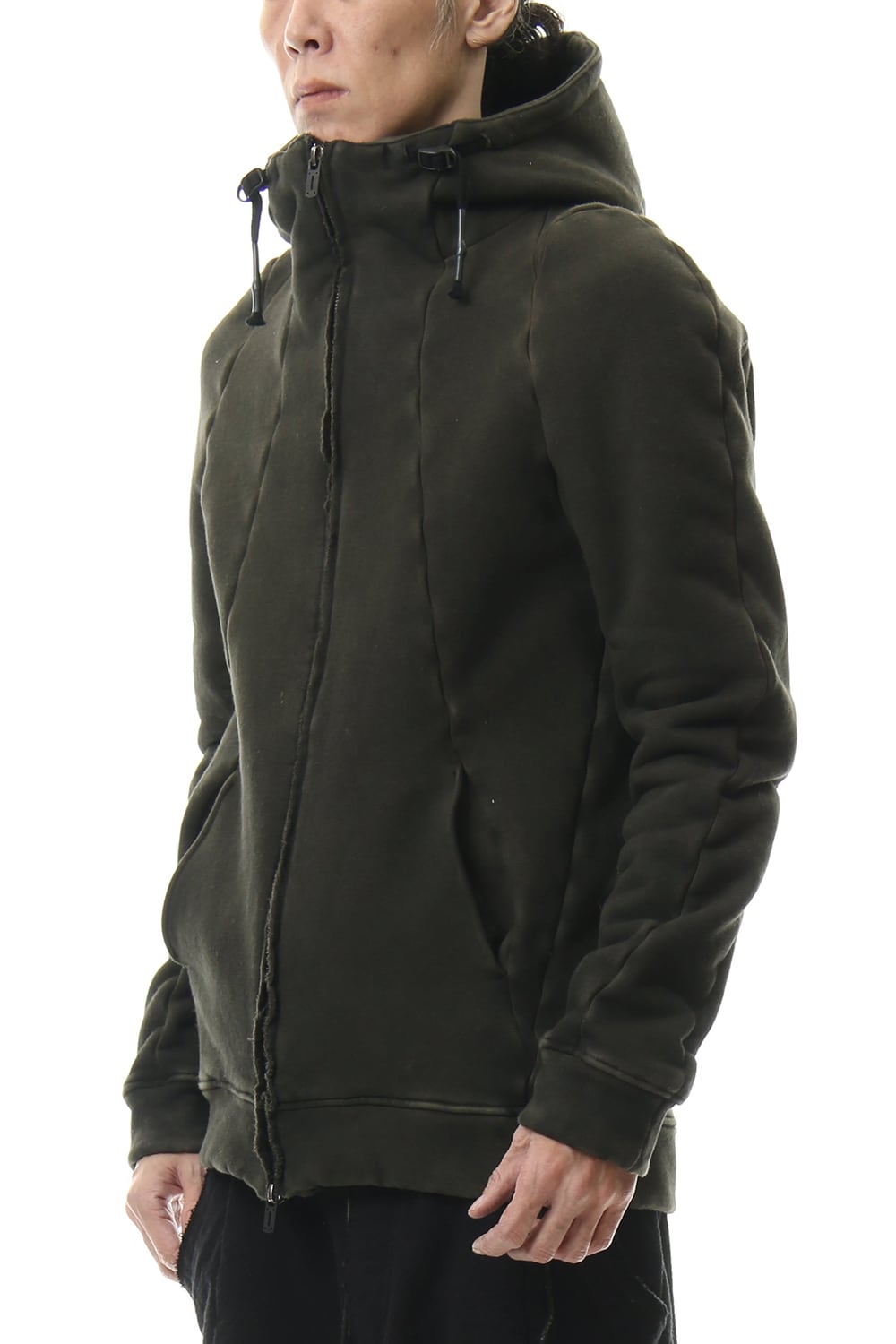 ハイパーストレッチ コットンジャージー フーデットジャケット	カーキ