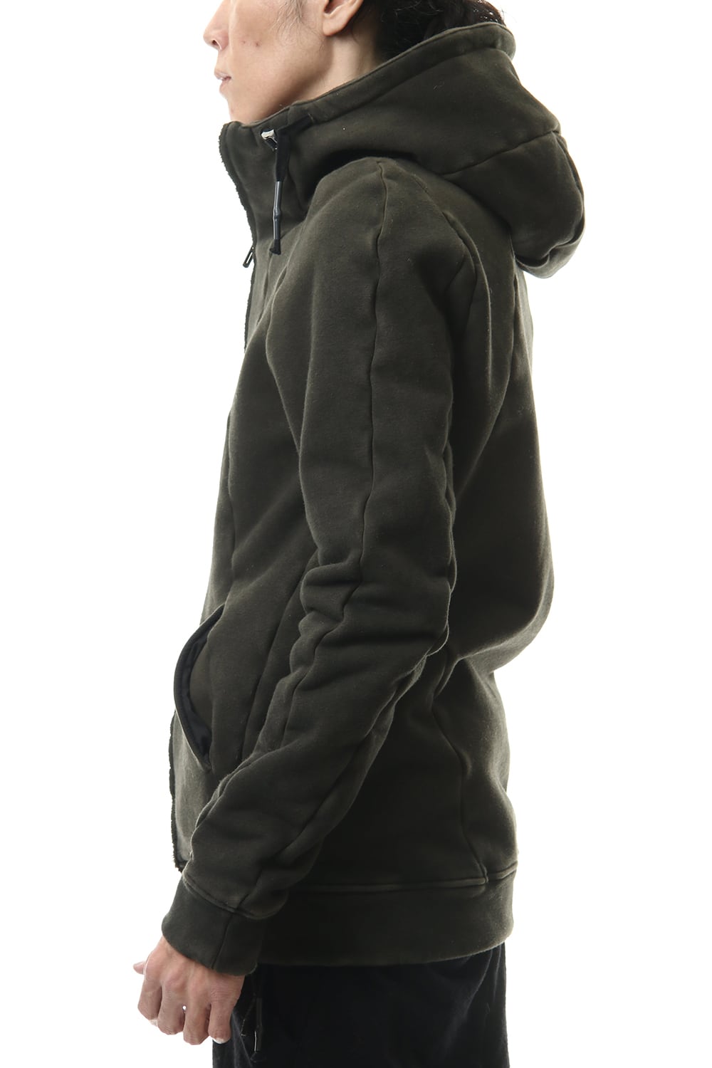 ハイパーストレッチ コットンジャージー フーデットジャケット	カーキ