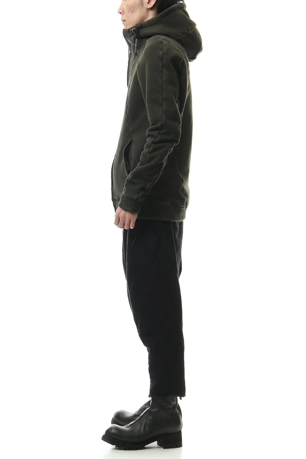 ハイパーストレッチ コットンジャージー フーデットジャケット	カーキ