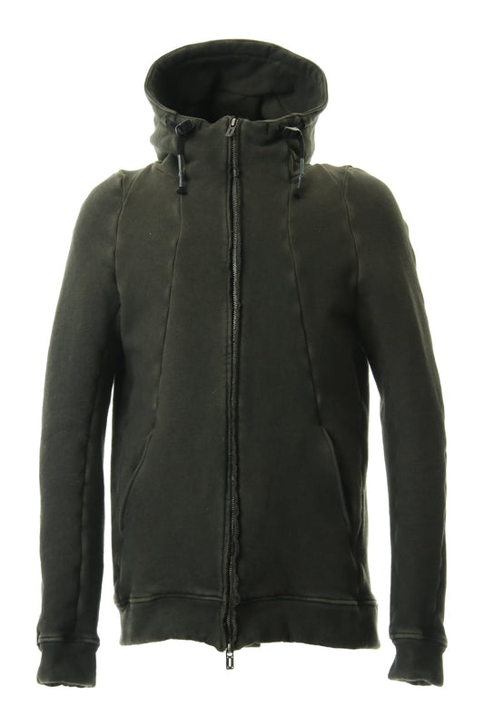 Hyper stretch Cotton jersey Hooded Jacket Khaki