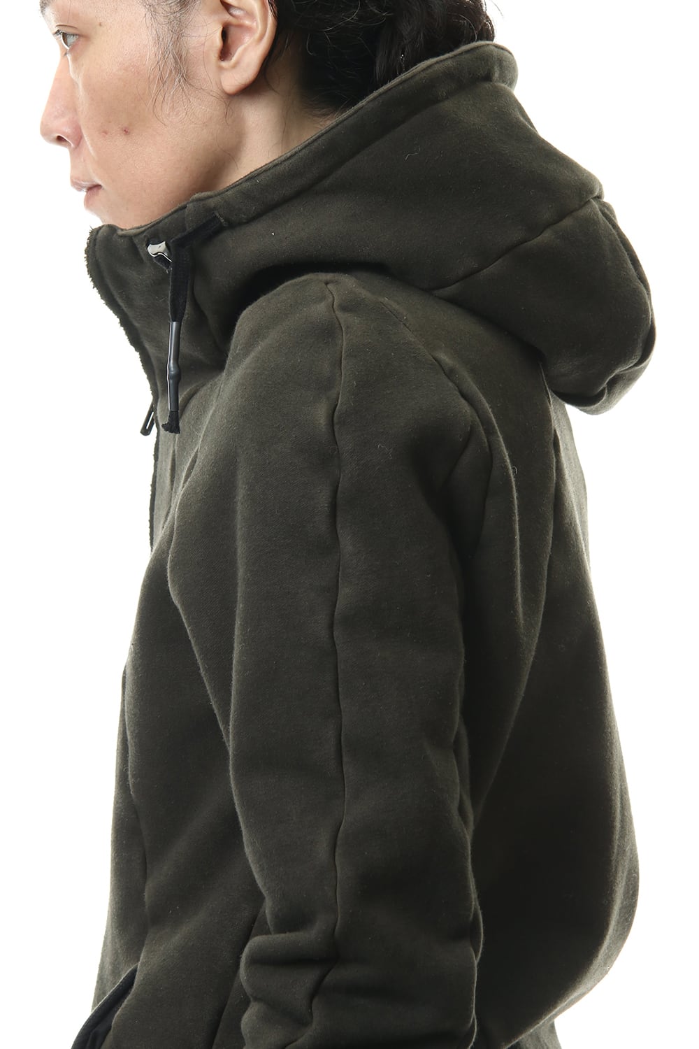 ハイパーストレッチ コットンジャージー フーデットジャケット	カーキ