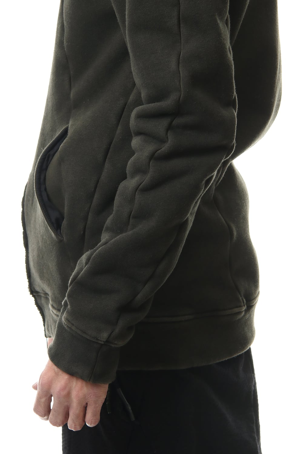 ハイパーストレッチ コットンジャージー フーデットジャケット	カーキ