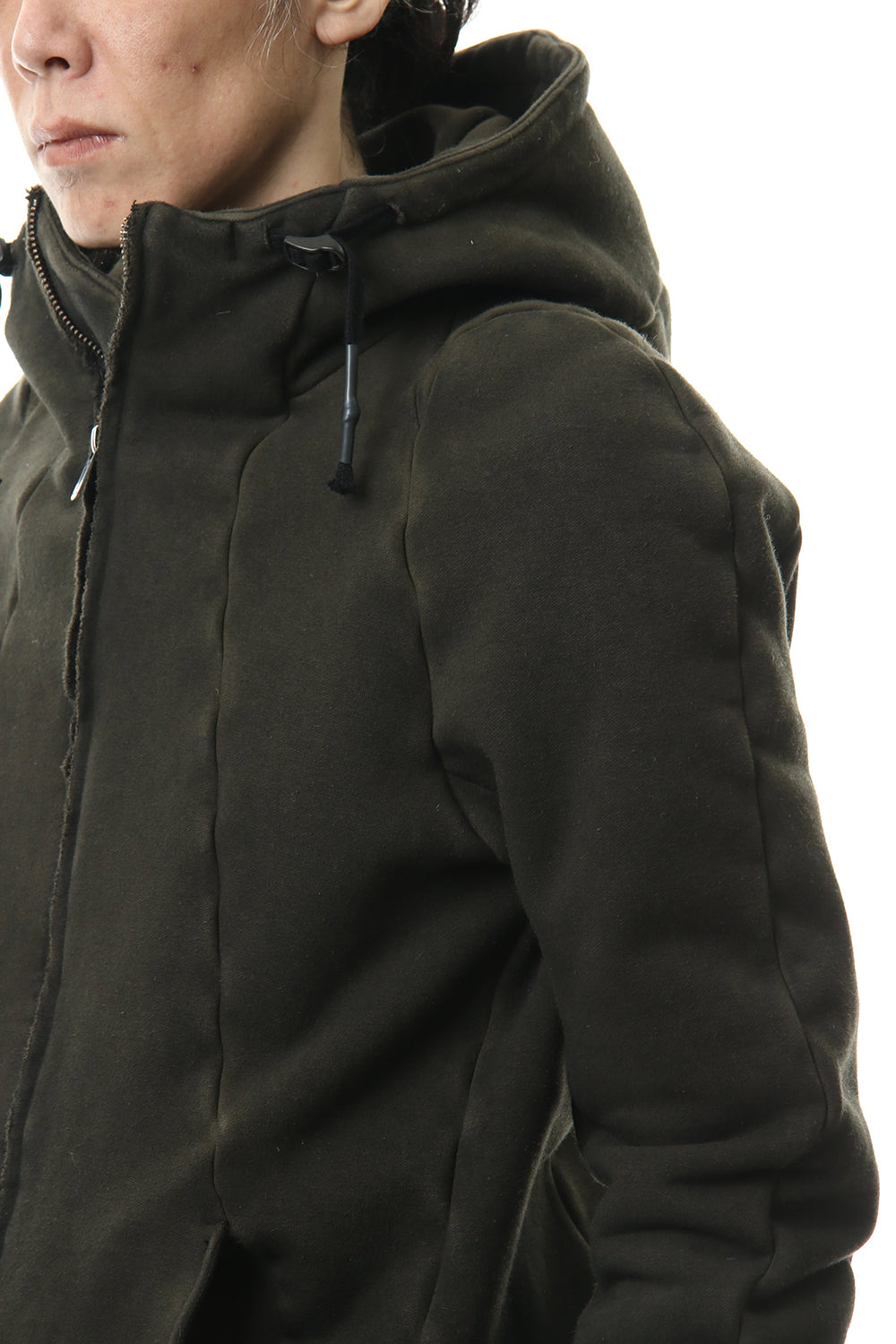 ハイパーストレッチ コットンジャージー フーデットジャケット	カーキ