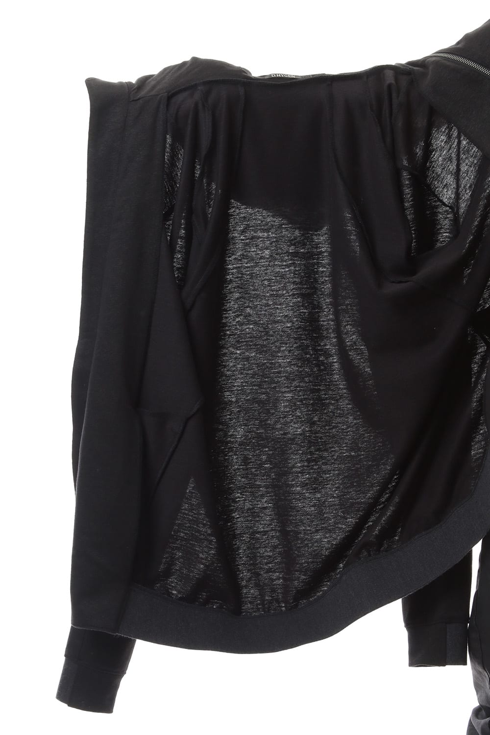 Linen x Cotton Double Face Jersey Zip up Parka