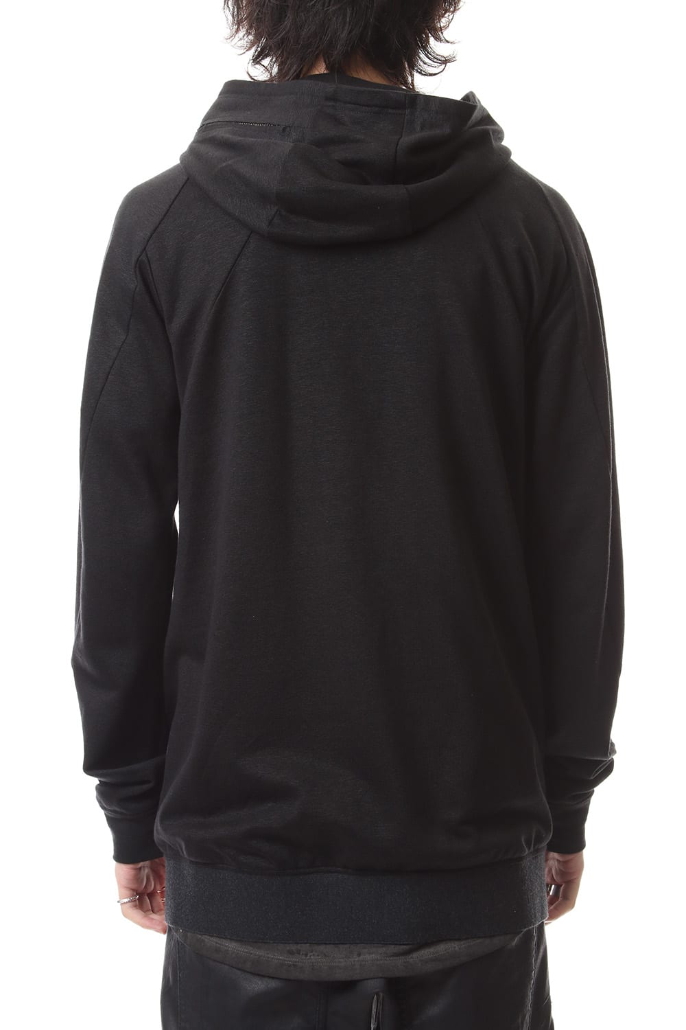 Linen x Cotton Double Face Jersey Zip up Parka