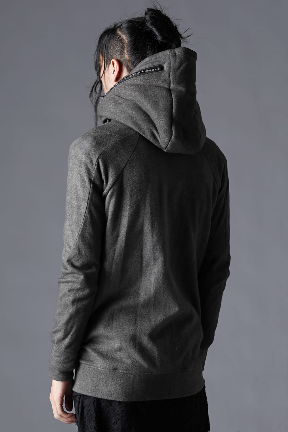 Double Zipper Hooded Jacket w/Untwisted Yarn Fleece Lining Dust