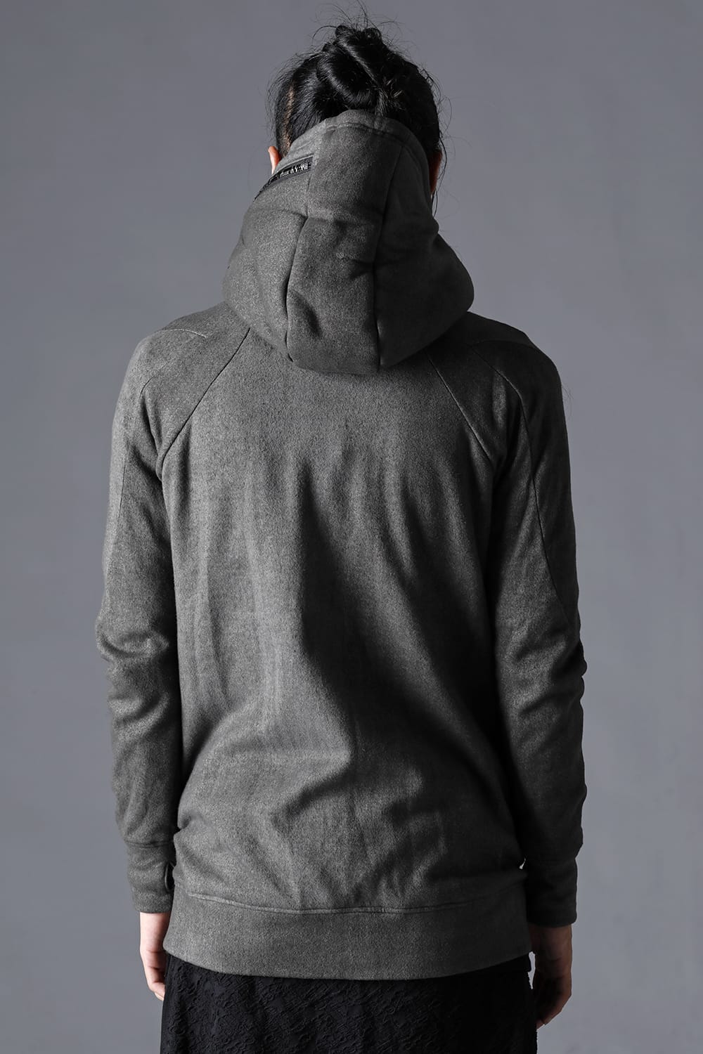 Double Zipper Hooded Jacket w/Untwisted Yarn Fleece Lining Dust