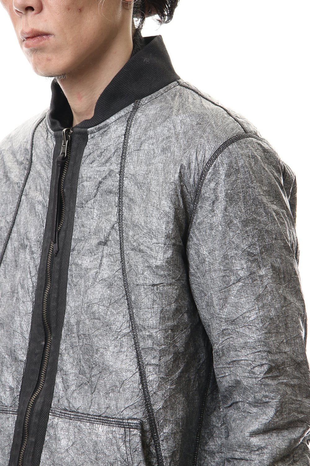 Tyvek Cotton jersey Reversible bomber blouson