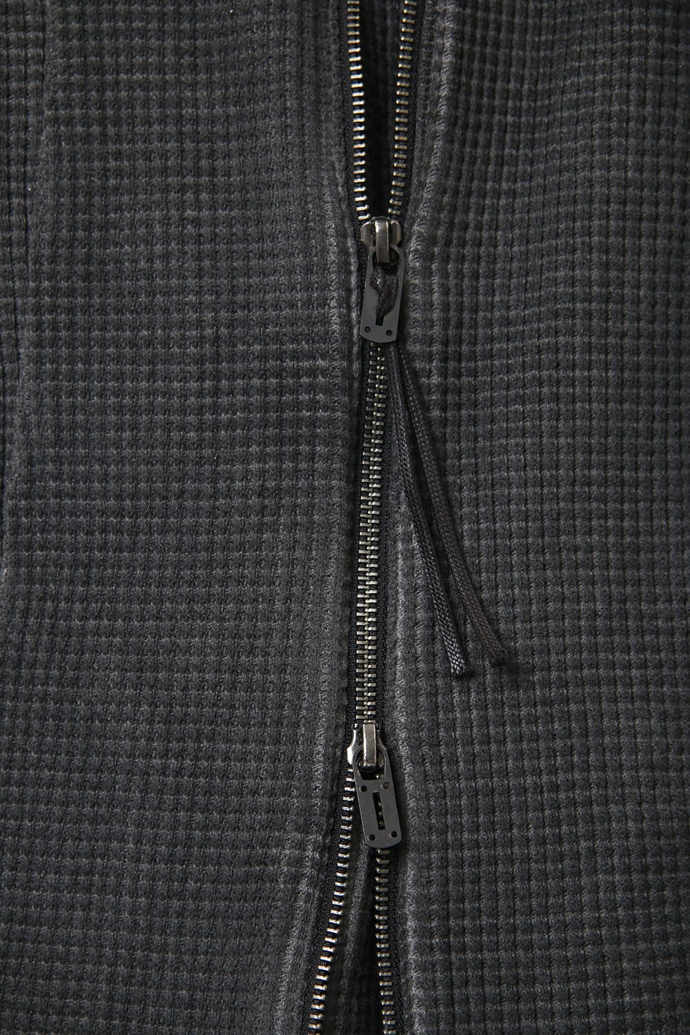 Heavy Waffle Long Bomber Cardigan