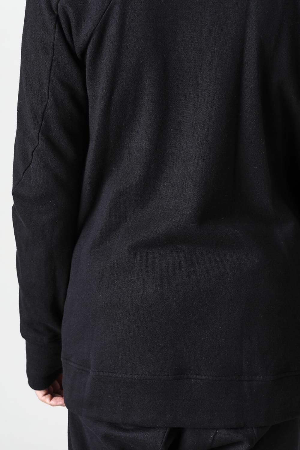 Untwisted Fleece-Lined Zip-up High-Neck Jacket Black