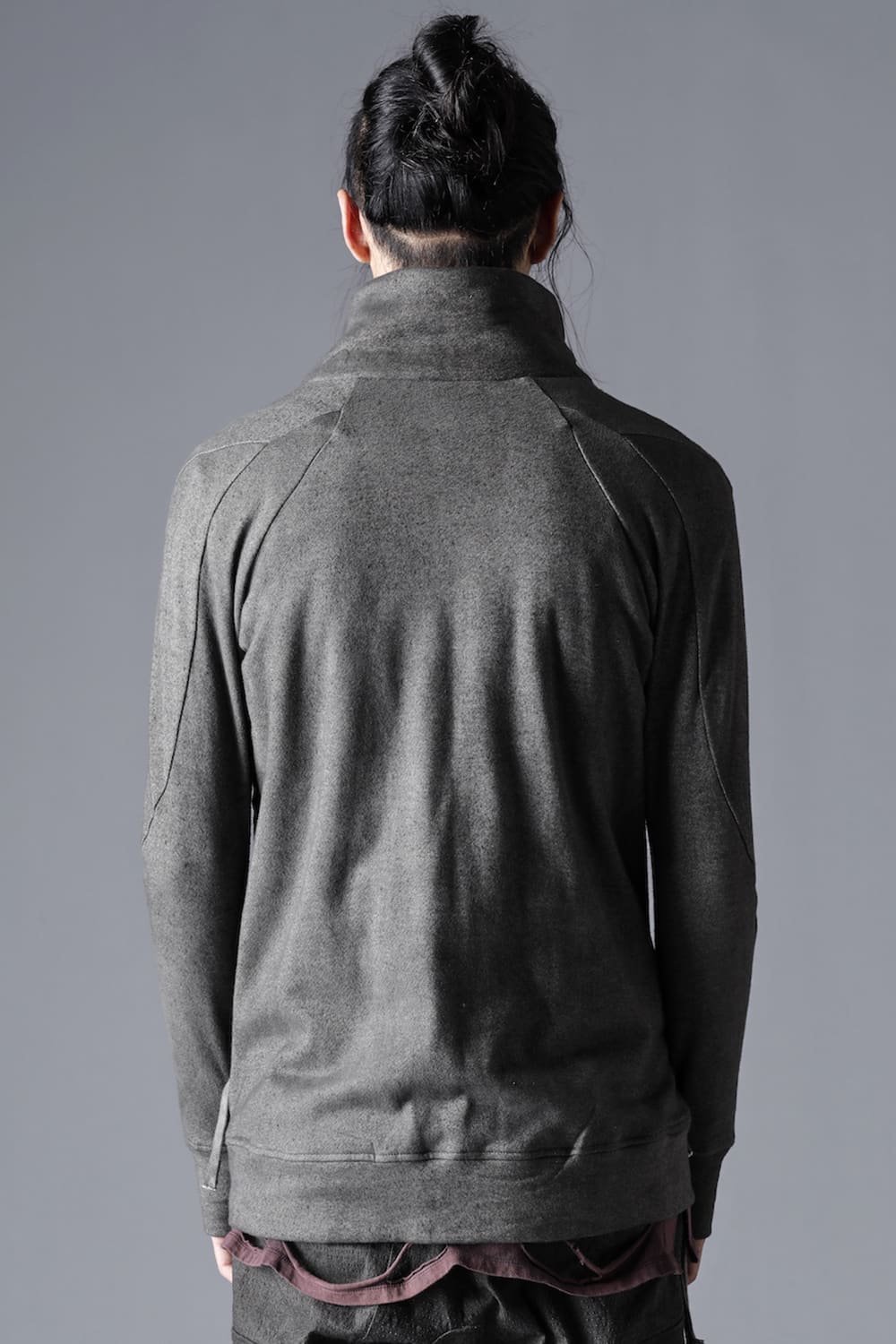 Untwisted Fleece-Lined Zip-up High-Neck Jacket Dust