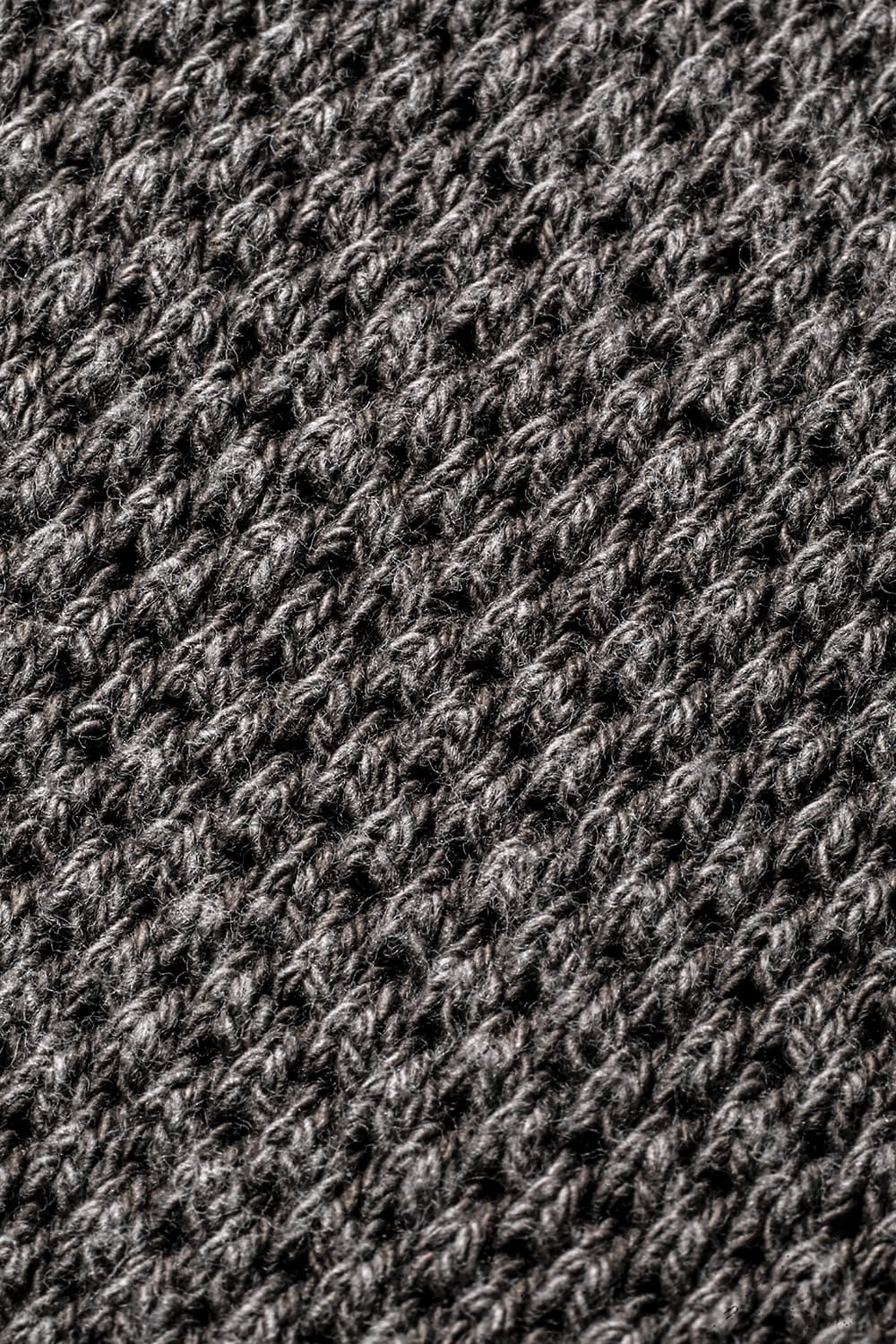 Low-Gauge Big Pique Long Bomber Blouson Charcoal