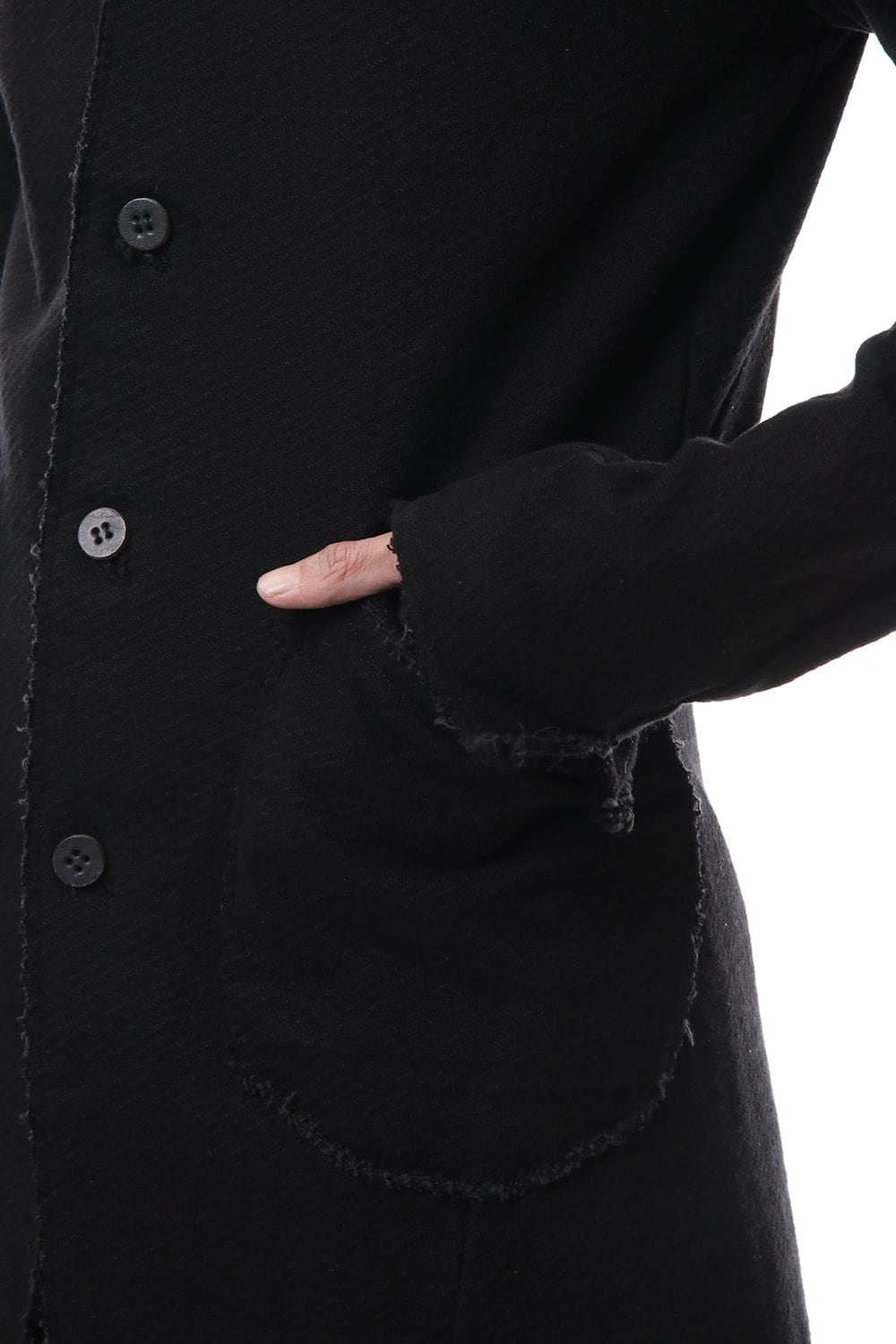 Heavy cotton jersey Long Jacket