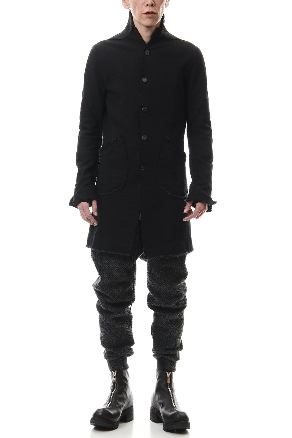 Heavy cotton jersey Long Jacket