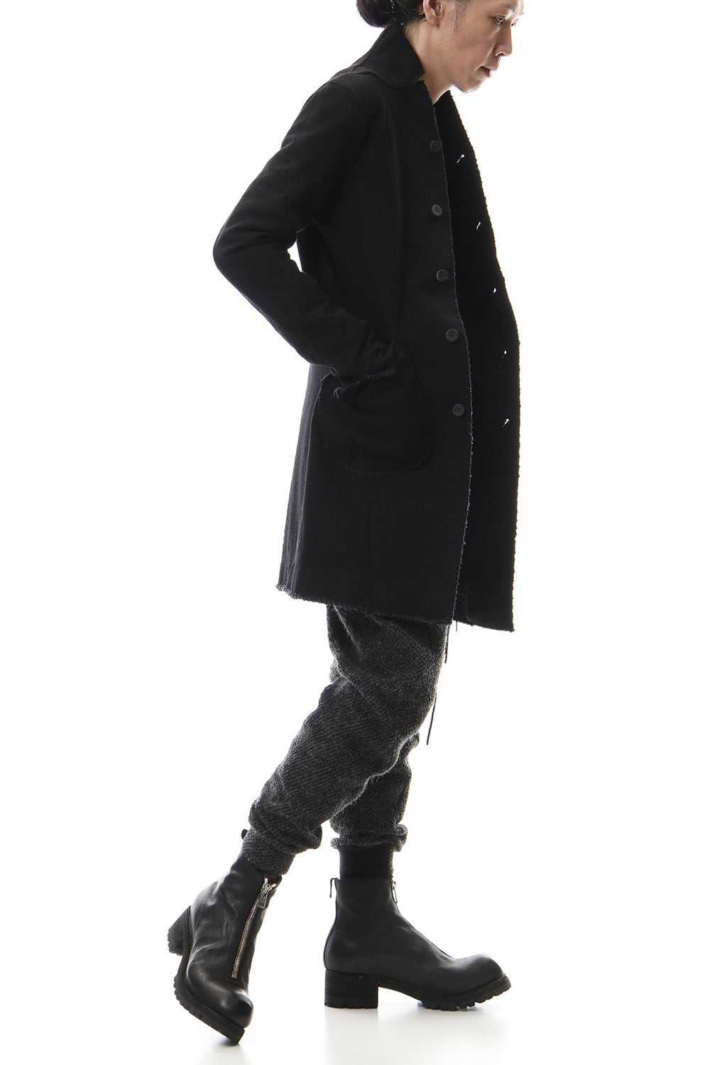 Heavy cotton jersey Long Jacket