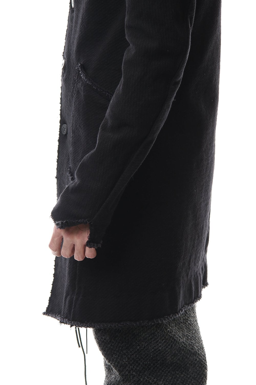 Heavy cotton jersey Long Jacket