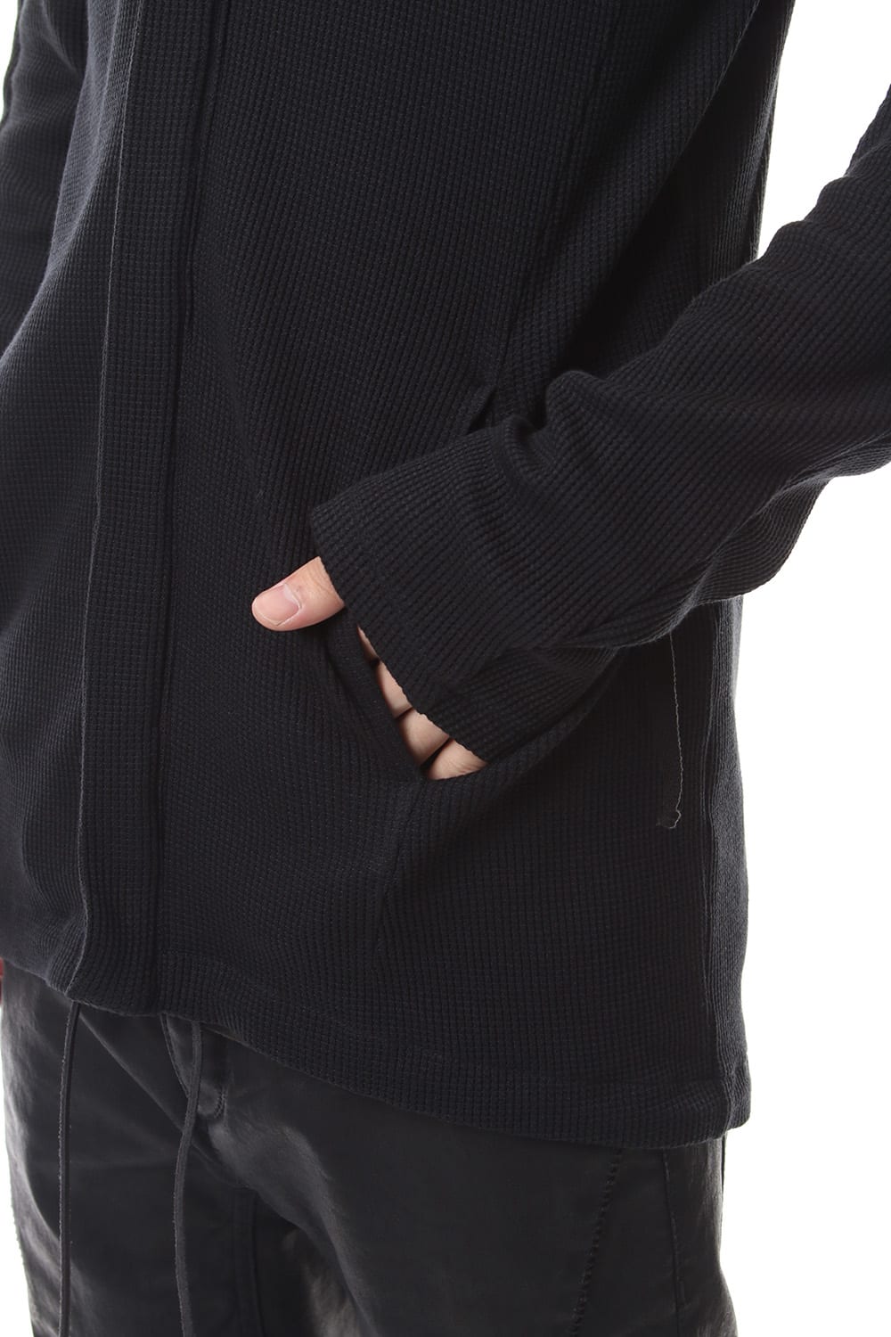 Japanese paper mixed waffle cardigan