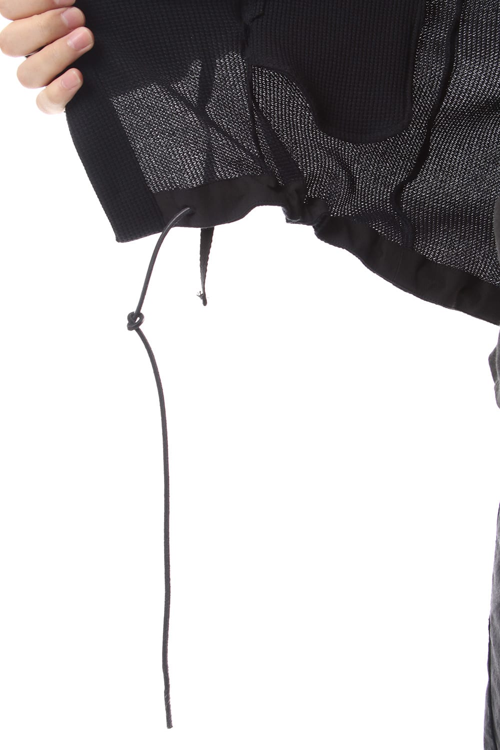 Japanese paper mixed waffle cardigan