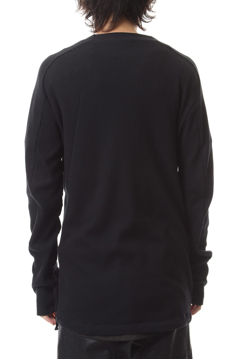 Japanese paper mixed waffle cardigan