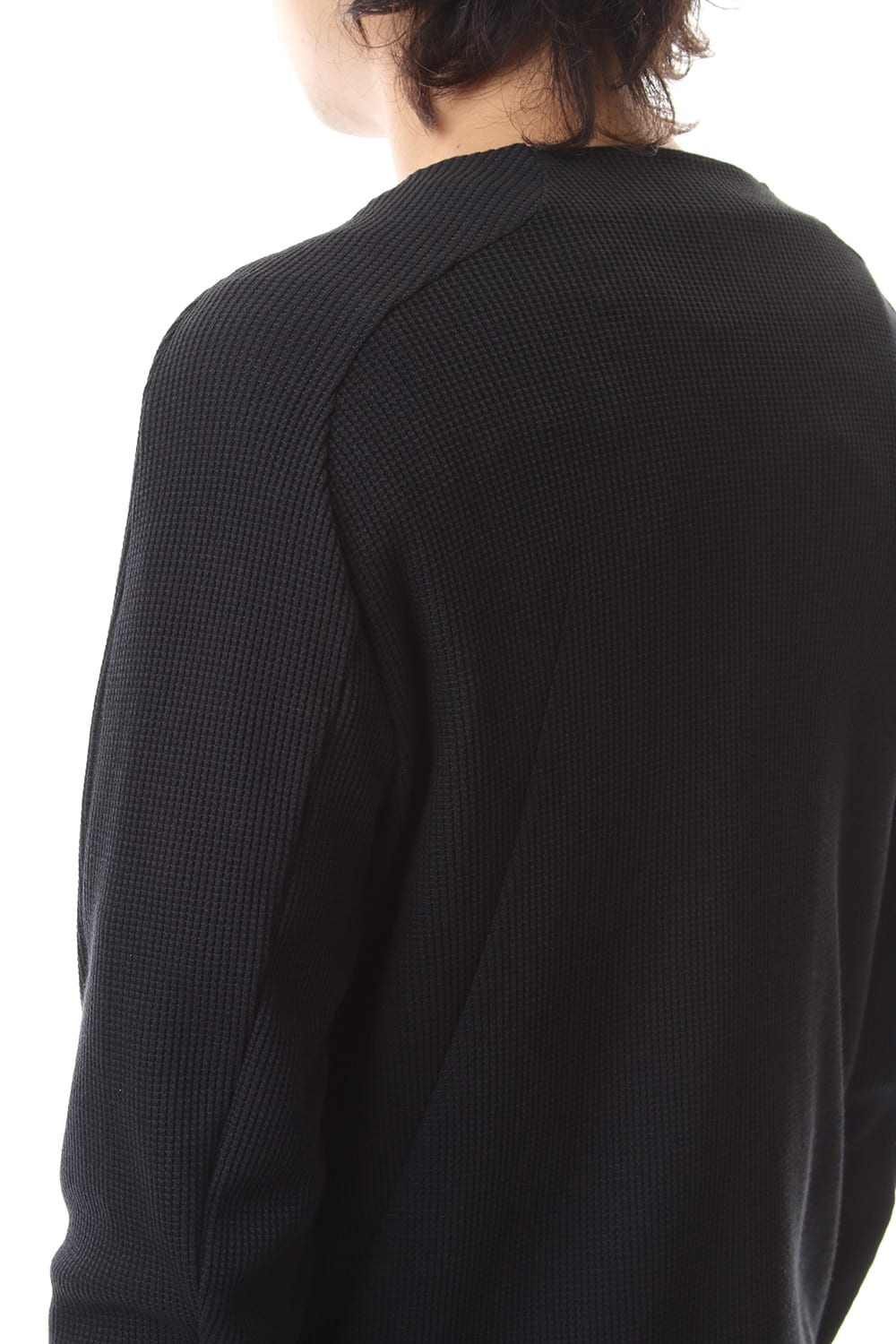 Japanese paper mixed waffle cardigan