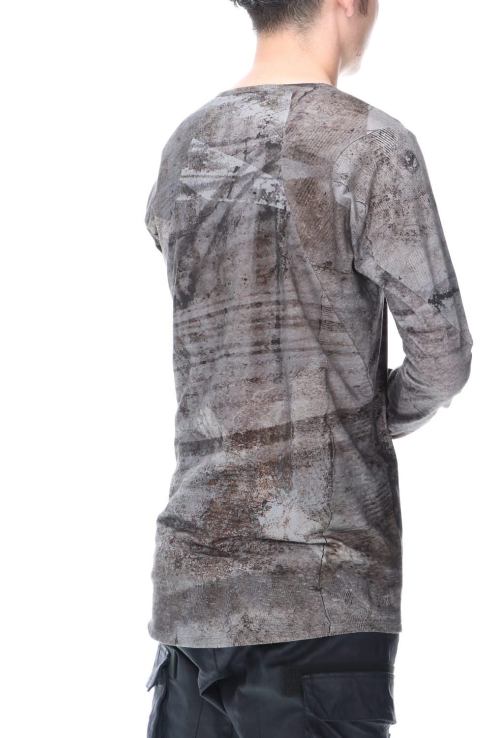 High Gauge Jersey Print Long Sleeve T-Shirt