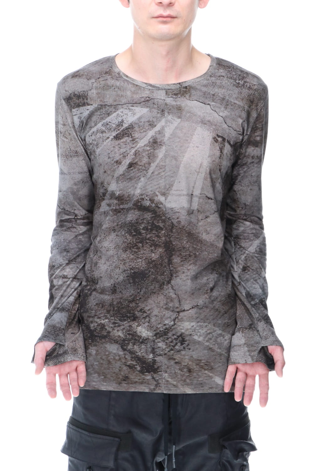 High Gauge Jersey Print Long Sleeve T-Shirt