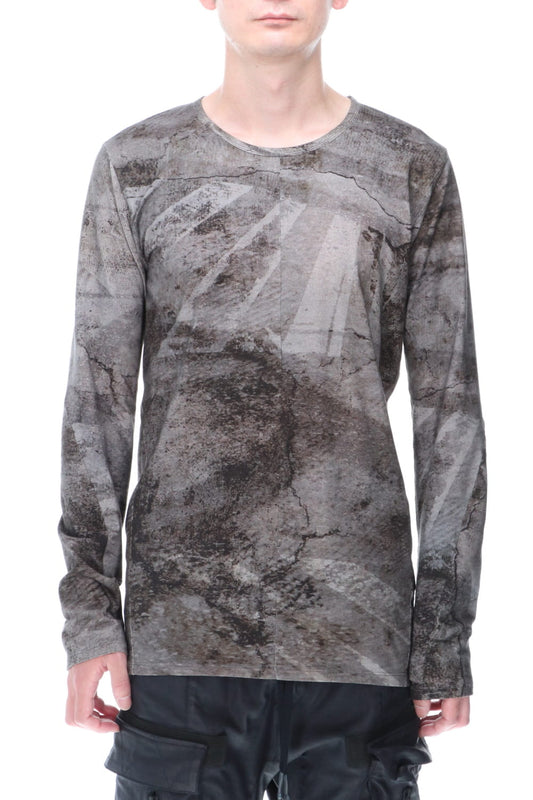 High Gauge Jersey Print Long Sleeve T-Shirt